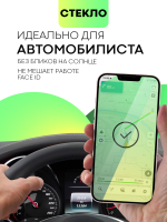 Матовое стекло BROSCORP для Apple iPhone 13 mini оптом (арт. IP13MINI-FSP-GLASS-MATTE)