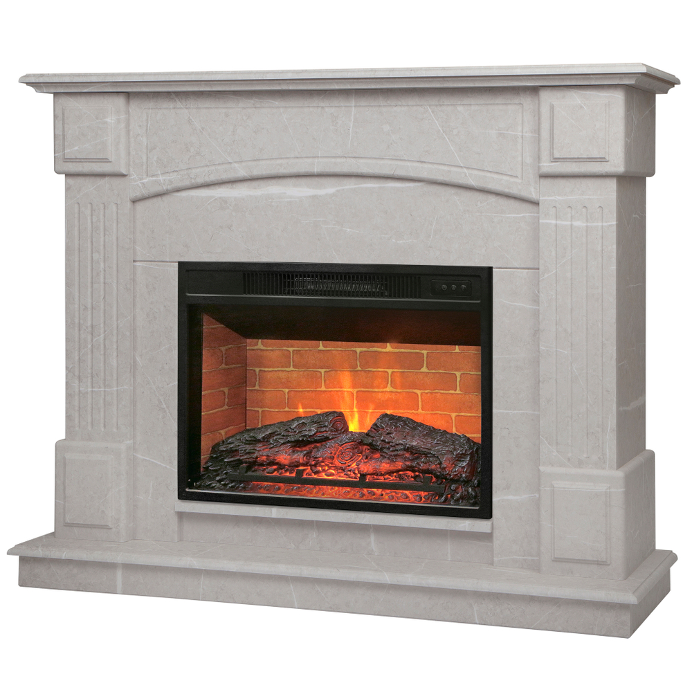 Каминокомплект Real Flame Carolina 24/25,5 WT-F714 с очагом Irvine 24