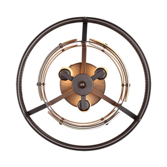 8007/3C MODERNI LN26 296 черный/черный, золотой металл/металл, стекло Потолочный светильник Е14 3*40W 220V ZARINA