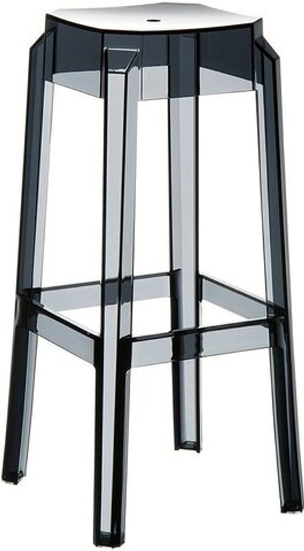 Табурет прозрачный барный Siesta Contract Fox 75, серый