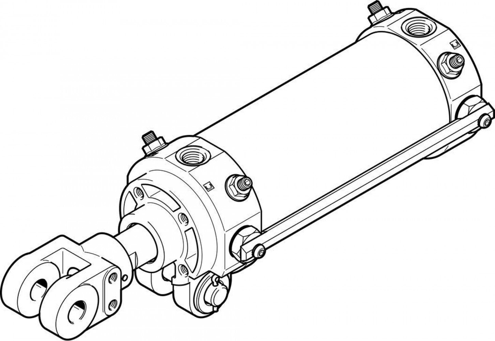 DWA-63-100-Y-A-G Цилиндр на шарнирах