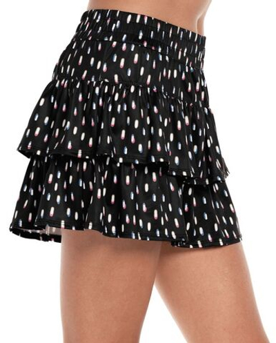 Теннисная юбка Lucky in Love Neon Lights Let It Glow High Waist Skirt - black