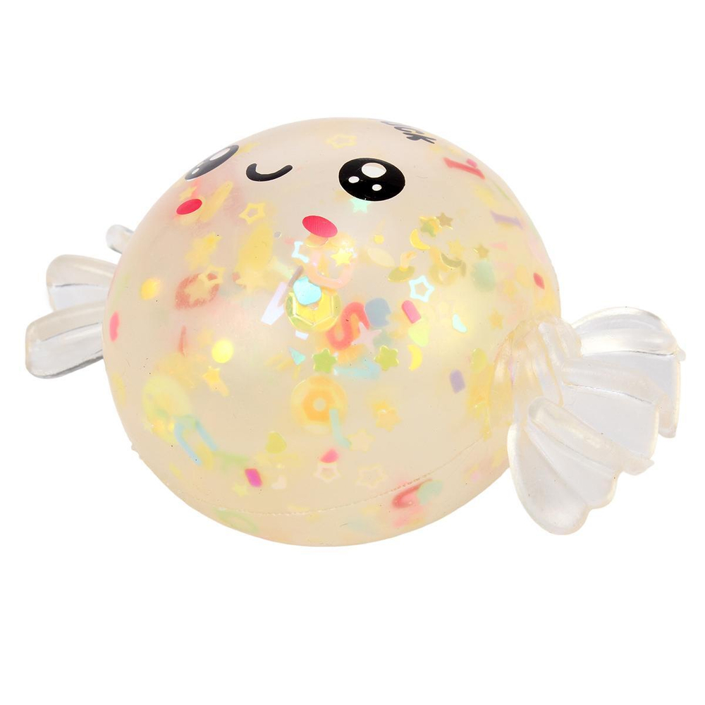 Мякиш Конфета с блестками 13 см, 3 цвета микс, с-30523