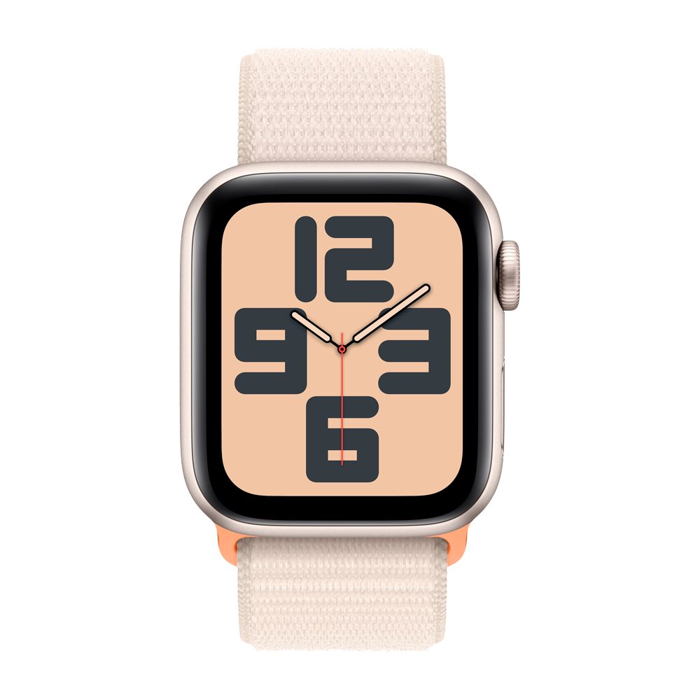 Умные часы Apple Watch SE 2 (2023) GPS, 40mm, Aluminium Case with Sport Loop, Starlight (Сияющая звезда)