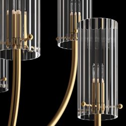 Люстра на штанге Maytoni Arco MOD223PL-08BS