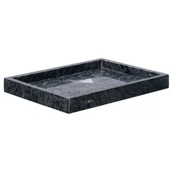 Поднос Marm, 28х20 см, черный мрамор