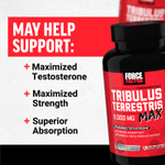Force Factor, Fundamentals, якорцы стелющиеся (Tribulus terrestris Max), 120 вегетарианских капсул