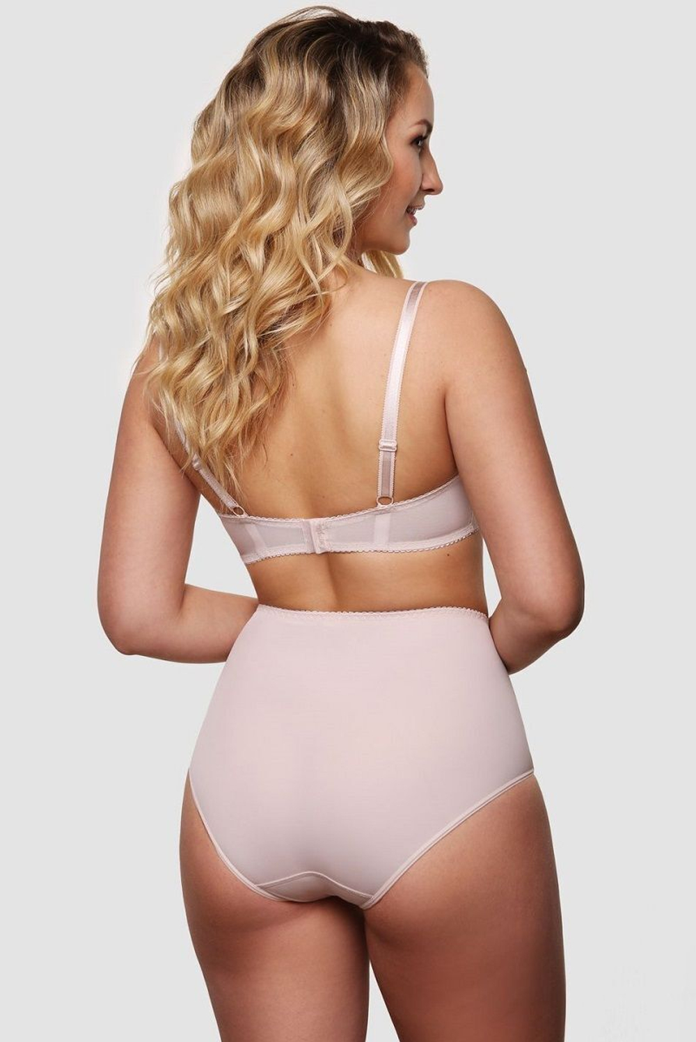 Бюстгальтер-балконет с красивой цветочной вышивкой (Размер: 75B) (Цвет: молочный)