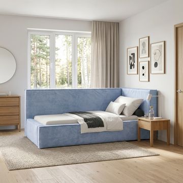 Кровать Бевер ПРАВАЯ 120 с ортопедическим основанием без ПМ Небби/Nebby 311
