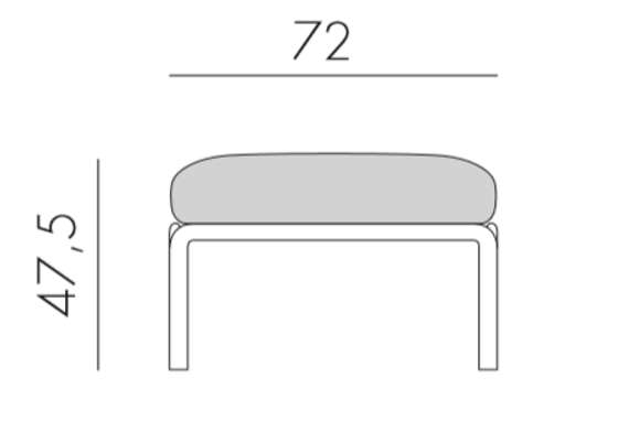 Пуф пластиковый с подушкой Komodo Pouf, агава, джунгли
