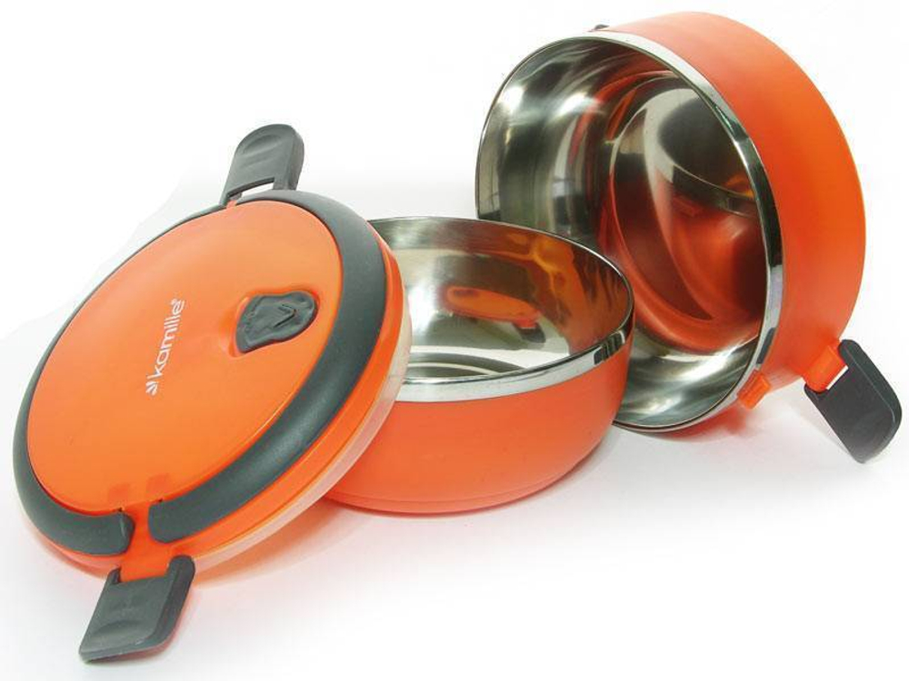 Ланч бокс 1400мл 2 отделения, цвет микс