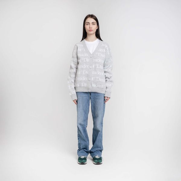 Кардиган Logo Pattern Серый - фото 7
