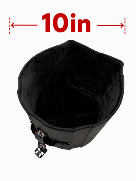Ударопрочный кейс DGCASE DARUMA 10-09V - для барабана том, ЧЕРНЫЙ, отделка велюр
