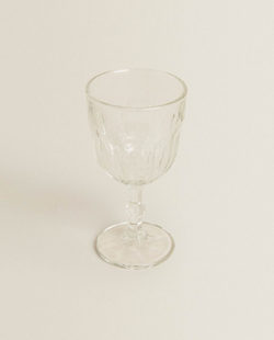 ZARA HOME БОКАЛ ДЛЯ ВИНА С РЕЛЬЕФНЫМ ДИЗАЙНОМ