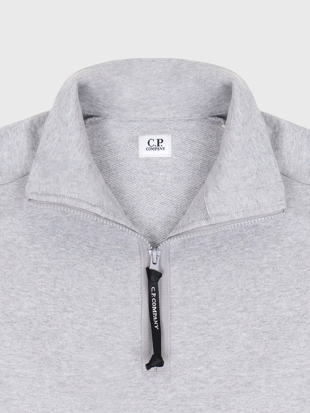 Свитшот на молнии C.P. Company Diagonal Raised Half Zip Gray