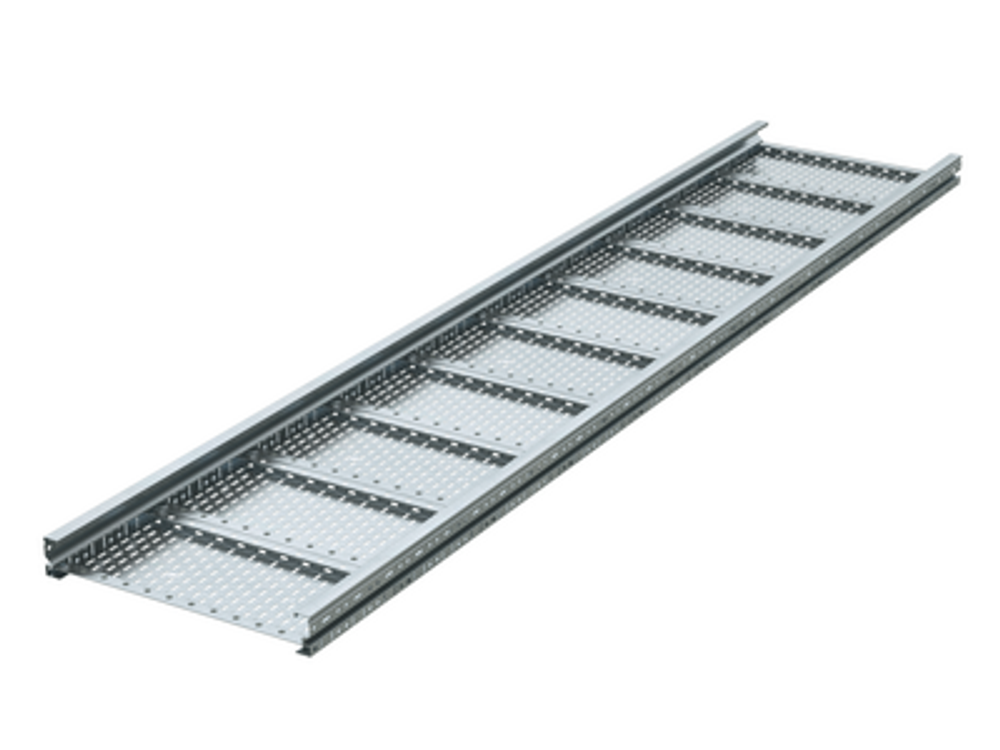 Лоток листовой 100х700, лонжерон 1,5 мм, L 6 м