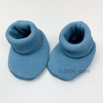 Пинетки из футера "Simple" Синие