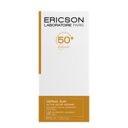 Ericson Laboratoire Солнцезащитный крем SPF50+ SPF 50+ High Protection Emulsion 50 мл. Для лица