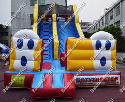 Детский надувной батут-горка "Зайка" 9*4*5.5 м