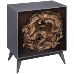 Комод Яблоко Евы с 3 ящиками Грей