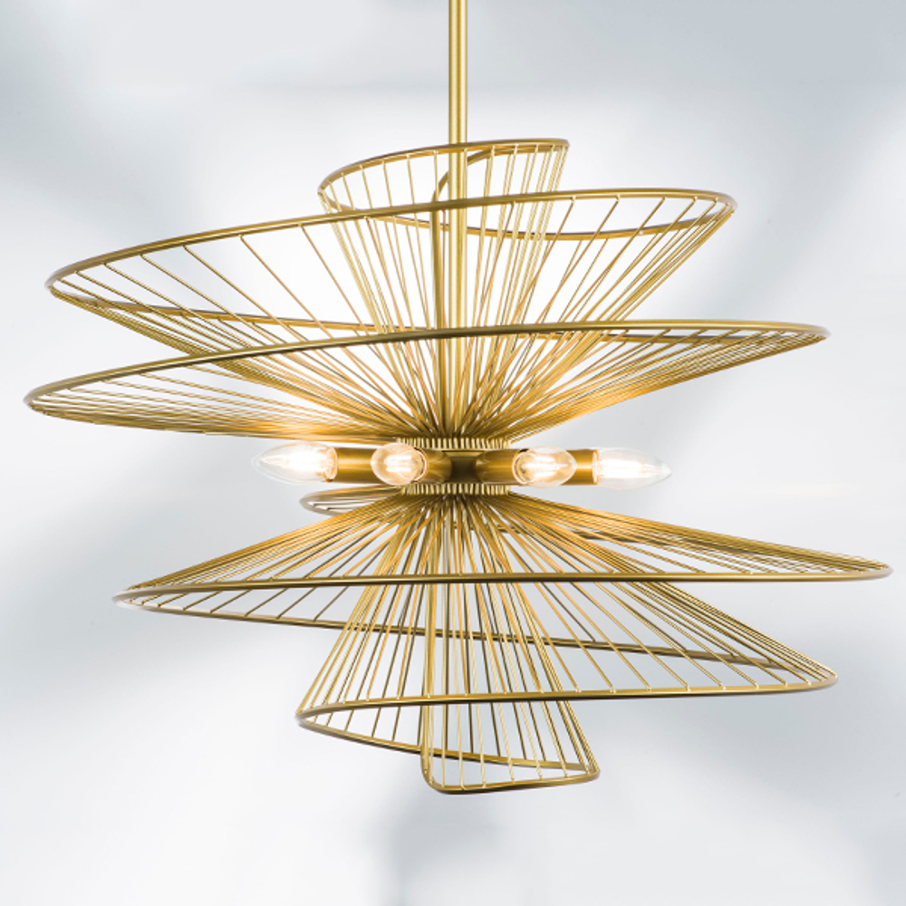 728183 Люстра ZETA 8х40W E14 ЗОЛОТО