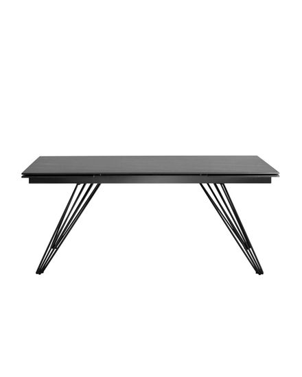 Стол обеденный Rock раскладной 180-280*90 керамика темная