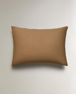 Zara Home наволочка декоративная из хлопка, светло-бежевый, в полоску, 50x75 см