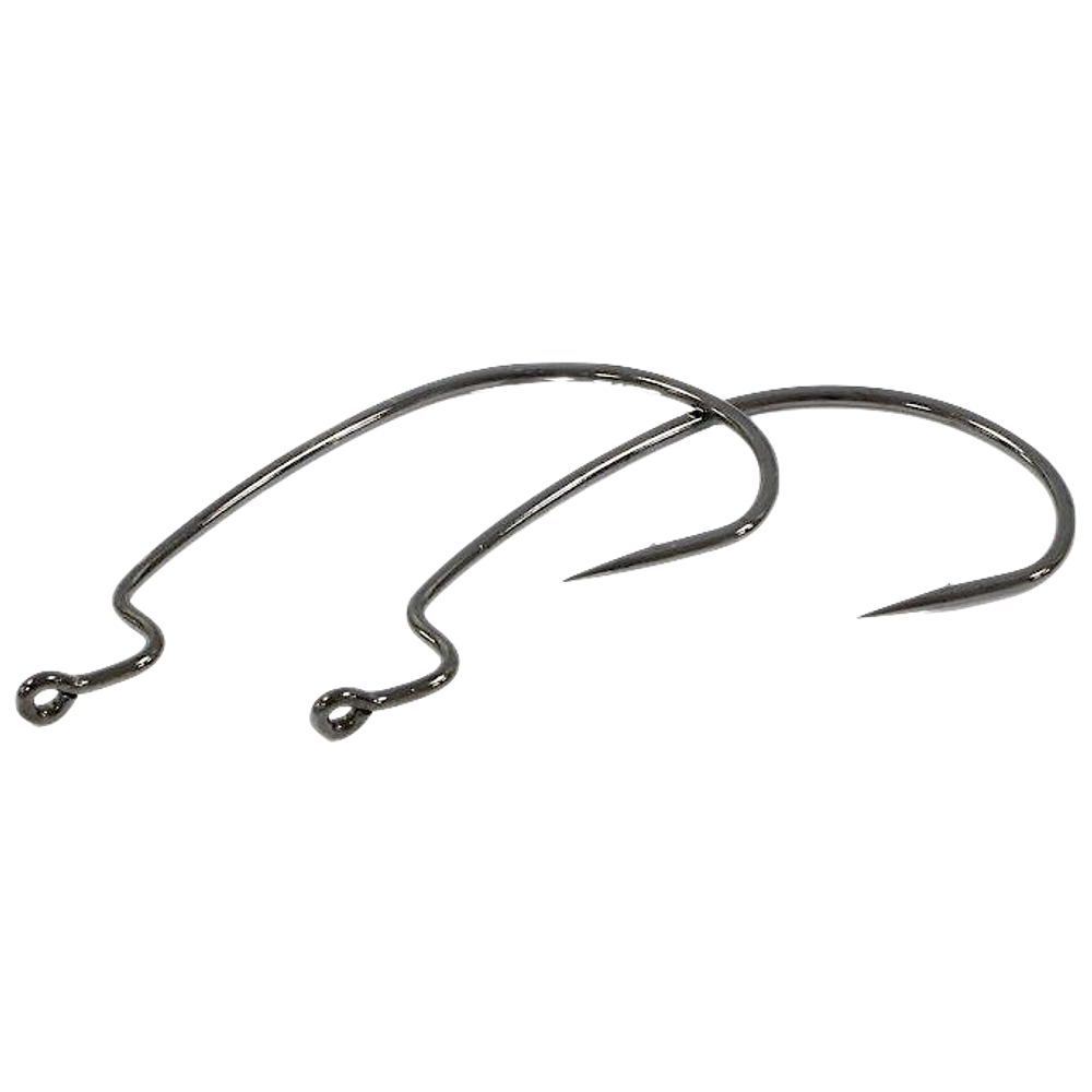 Крючок Офсетный Owner 5109-101 № 1 Black Chr. 6шт J-Light Worm 167061
