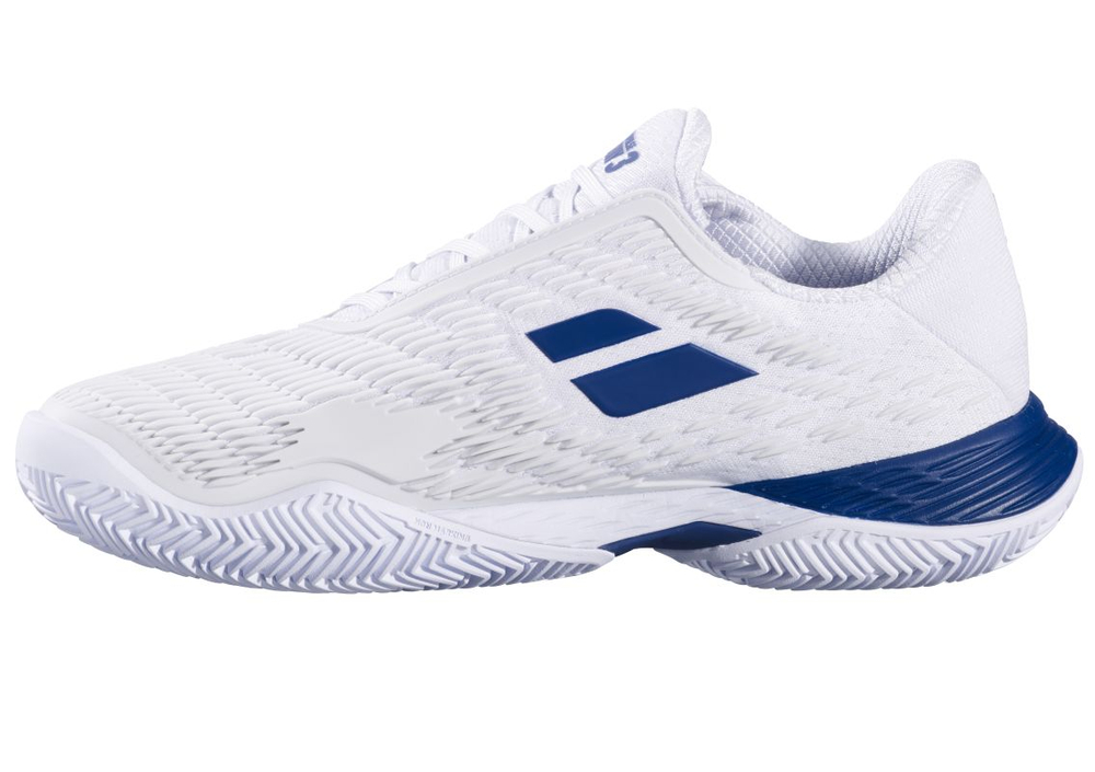 Мужские кроссовки теннисные Babolat Propulse Fury 3 Clay - white/dark blue