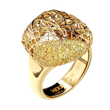 Кольцо с Жёлтыми Сапфирами, R0260-7/2