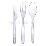 Нож столовый прозрачный Кристалл ЭЛИТ ОРЕЛ ИнтроПластик 100шт/уп