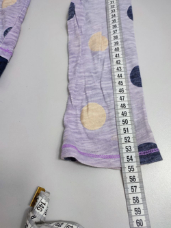 Лонг в горошек лавандовый на 14-15 лет