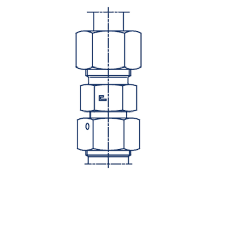 Соединение PNF DS06 14х1.5 (корпус) не редукционное