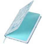 Ежедневник датированный 2023 А5 138x213 мм BRAUBERG "Marble", под кожу, синий, 114021