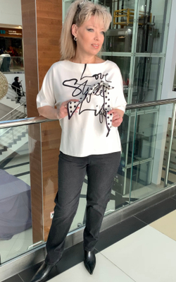 Красивый блузон с косынкой в виде банта