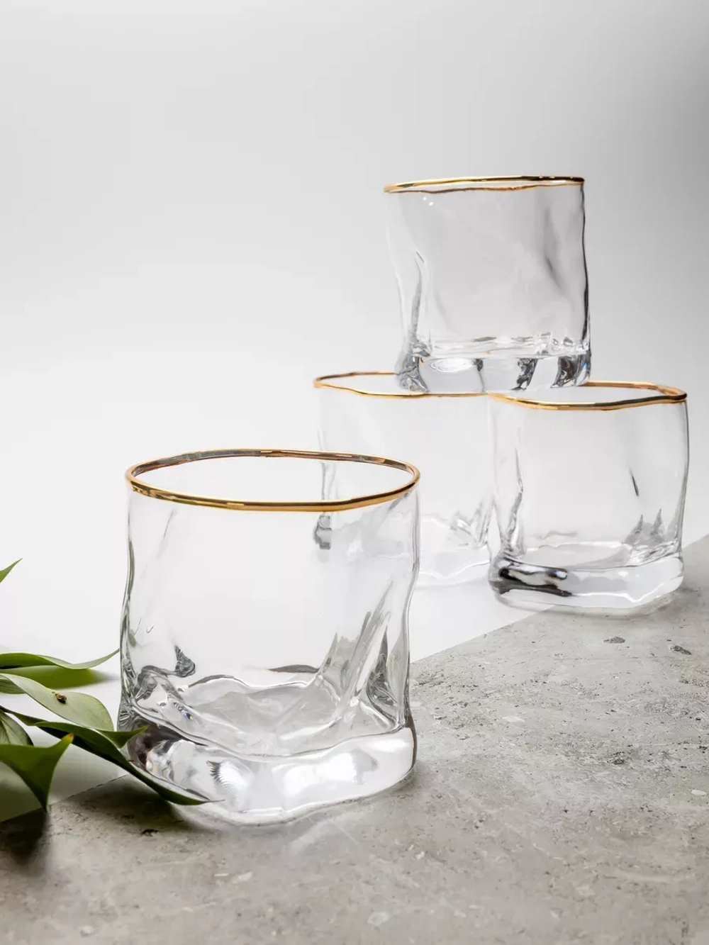 Набор бокалов для виски 6шт изогнутые