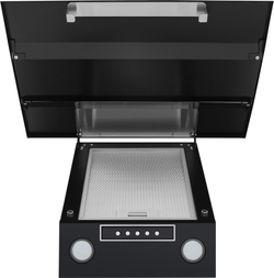 Каминная вытяжка Maunfeld BRIDGE 60 black glass black