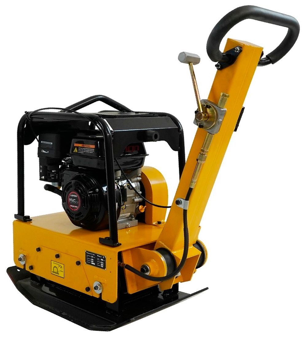 Виброплита реверсивная Habert H-C160SL - [146 кг / 25 кН / Loncin G200F] бензиновая