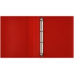 Папка на 4-х кольцах, 40мм, Стамм Кристалл, 700мкм, корешок с карманом, красная