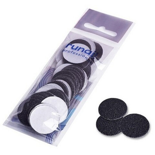 Runail Сменные файлы (цвет: чёрный), размер L (25 мм), 100 грит, 50шт. №7036