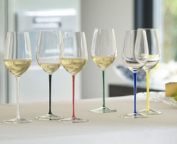 Fatto a Mano - Фужер Riesling/Zinfandel 395 мл хрустальное стекло с красной ножкой (stemglass)