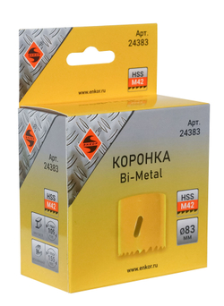 Коронка Bi-Metal Ф83 мм М42