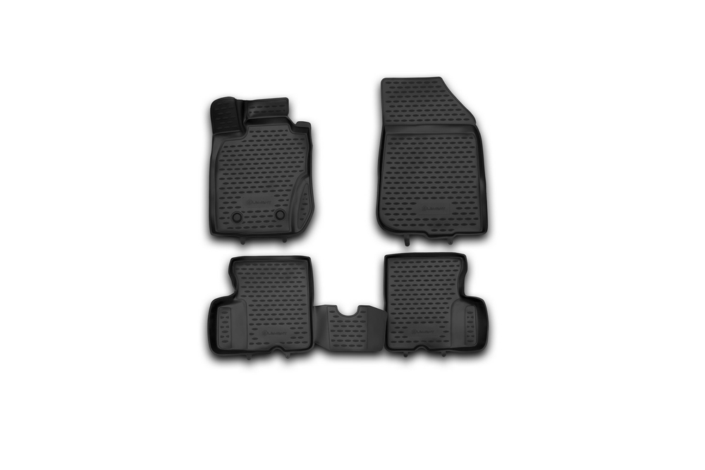 Коврики 3D в салон RENAULT Duster 4WD, 2011-2015, 4 шт. (полиуретан) Element.NLC.3D.41.28.210KH
