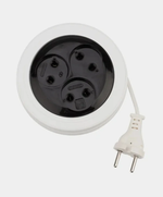 REXANT Удлинитель-рулетка PROconnect STANDARD, рулетка 3 м, 3 гнезда, 2х0.75 мм, б/з, белый