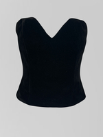 Костюм Bisher из корсета без лямок на молнии и атласной юбки с защипами