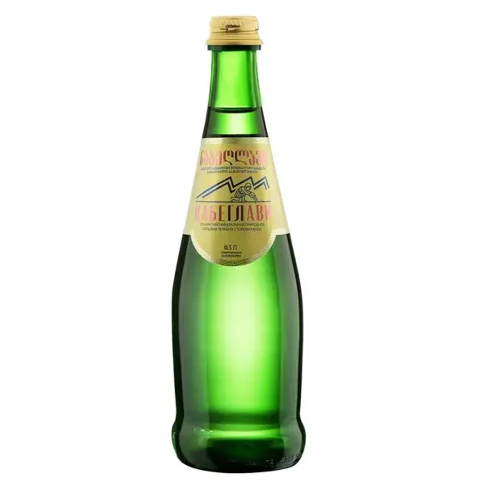 Минеральная вода «Набеглави» газированная 0,5 л. стекло в упаковке 12 шт.