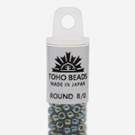 Японский бисер TOHO Round 8/0 (№84), металлизированный, непрозрачный глянцевый