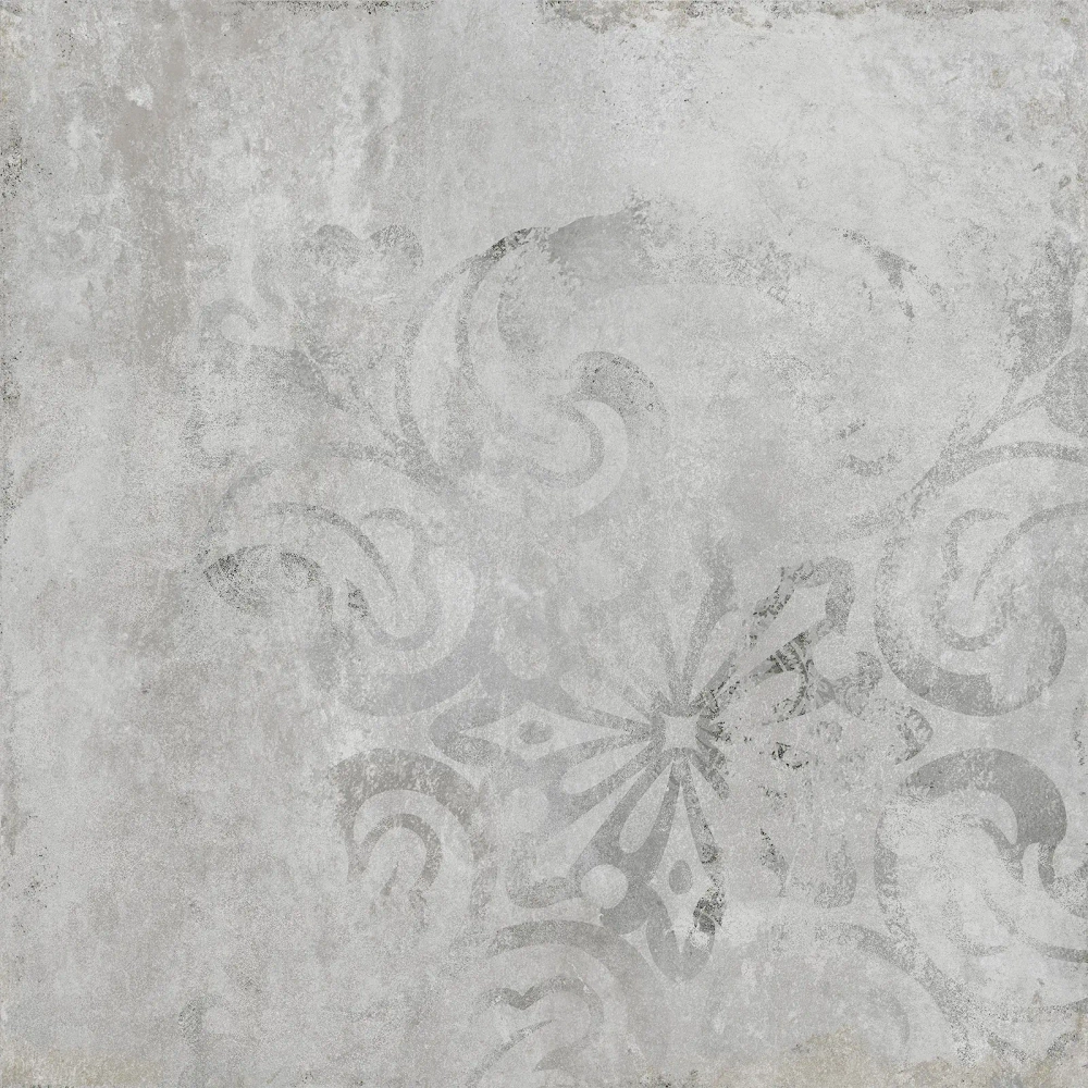 Керамогранит Alma Ceramica GFU6060TTM27R Totem 60x60 серый глазурованный матовый / противоскользящий под бетон / с орнаментом