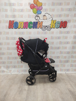 Коляска прогулочная Baballo Future 2024 Минни-маус (черная рама)