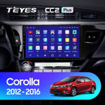 Teyes CC2 Plus 10,2"  для Toyota Corolla 2012-2016